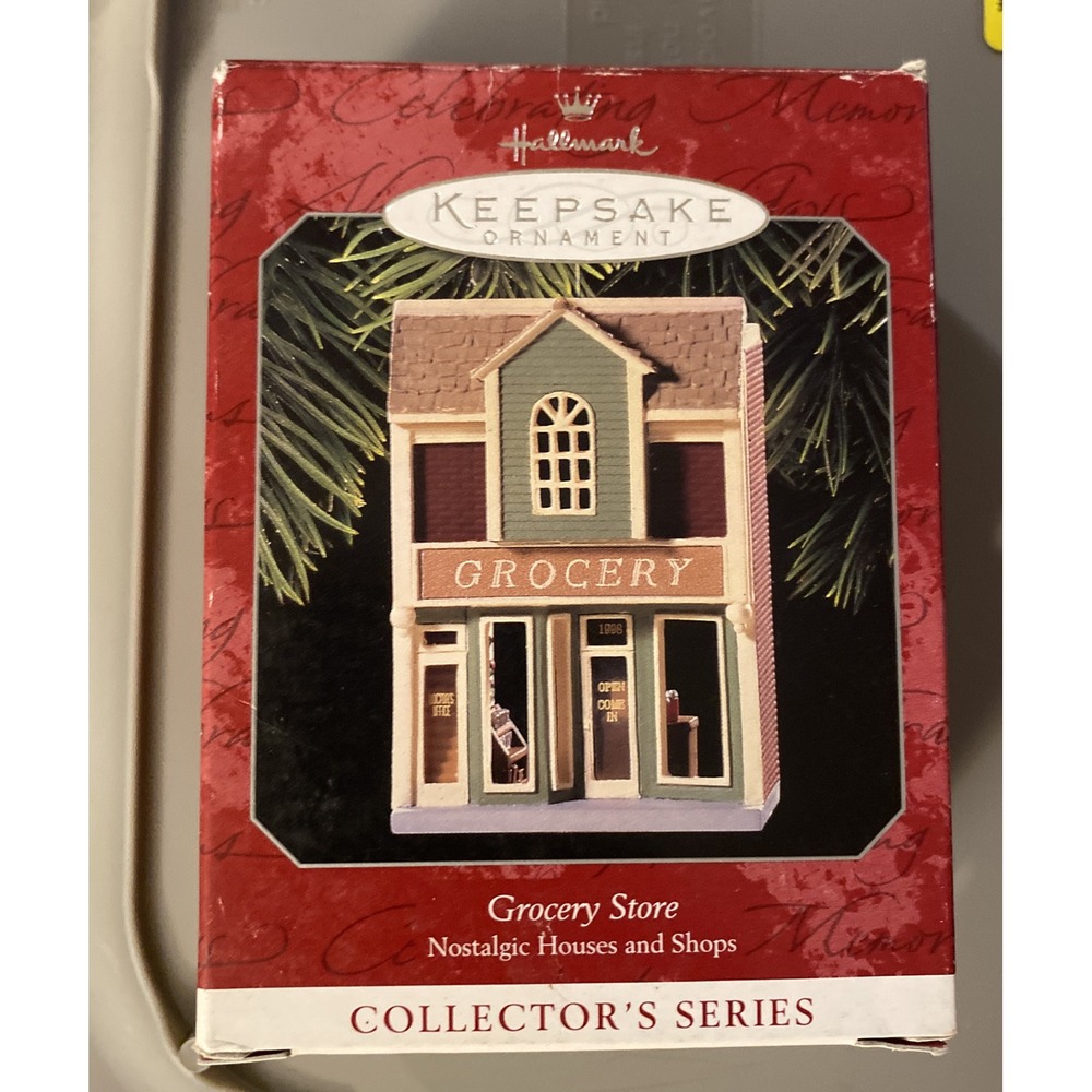 Hallmark 1998 GROCERY STORE #15 Nostalgic Houses and Shops Series Original‎ Box